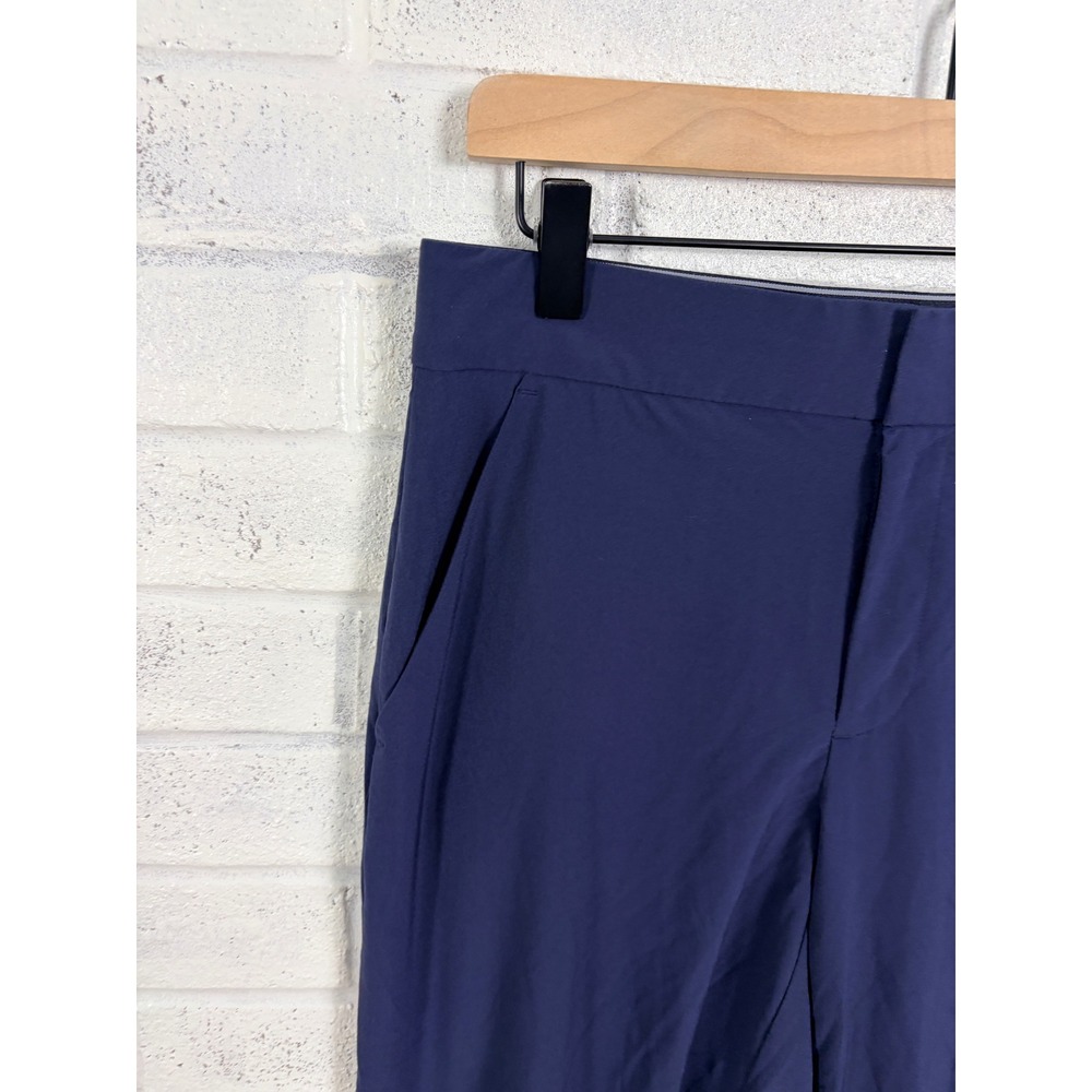 Athleta Tribeca Crop Pants Womens 4 Navy Blue Stretch Travel Athleisure - Picture 14 of 14